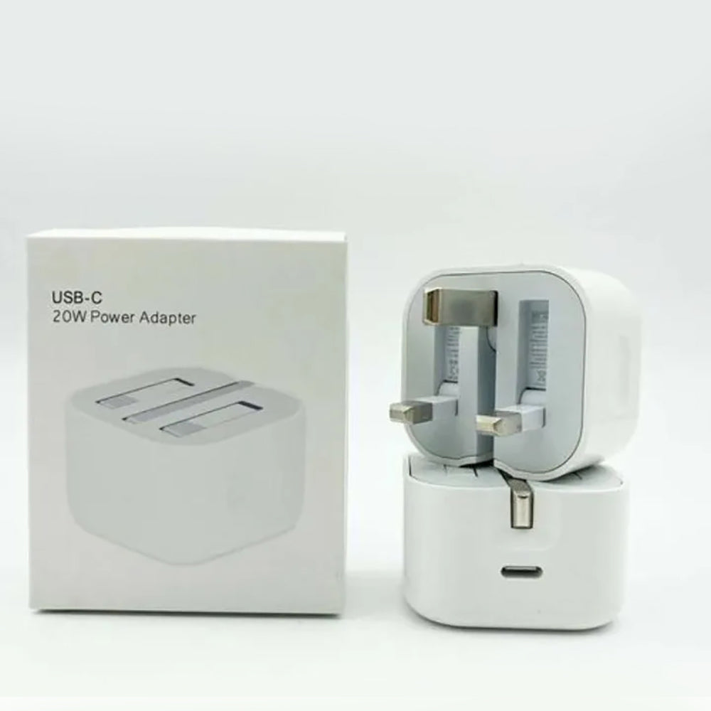 25W Iphone Usb-C Pd Power Adapter Charger 3 Pin (Uk Pin)