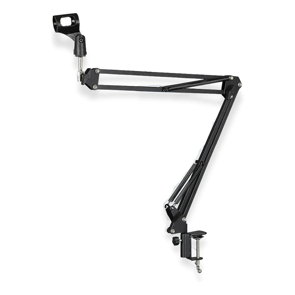 SYGA 35 METAL CANTILEVER MICROPHONE DESKTOP UNIVERSAL CAPACITOR WHEAT STAND (BLACK)