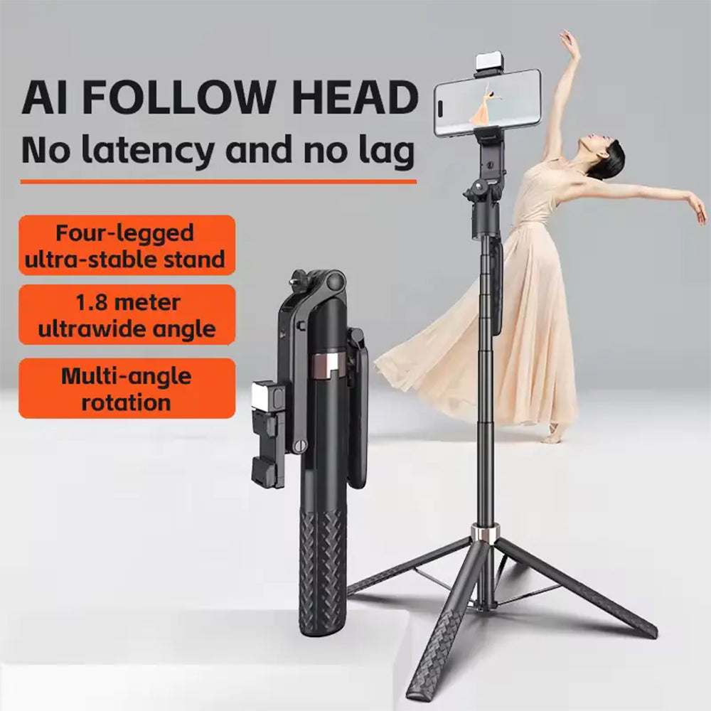 A101 GIMBLE EXTENDABLE AUTO FACE TRACKING AI INTELLIGENT WIRELESS REMOTE WITH FILL LIGHT
