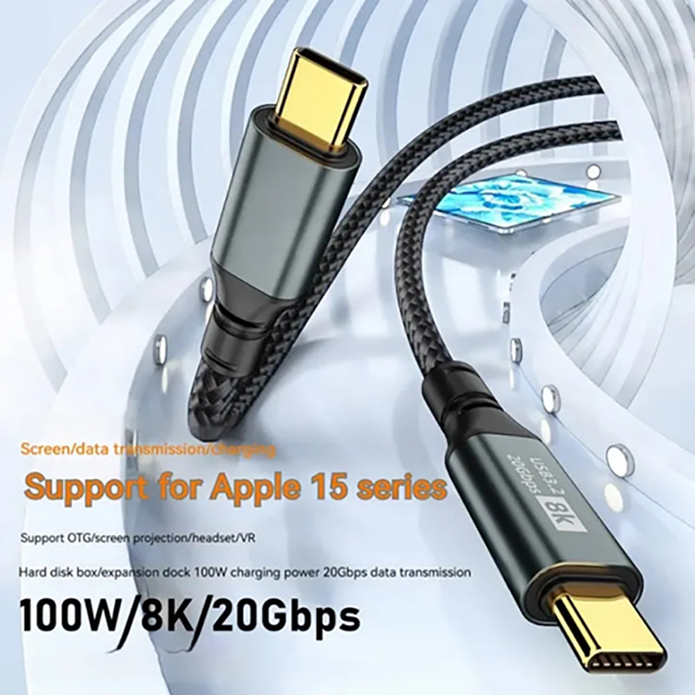 JOYROOM S-CC100A12 Type-C to TPYE-C 100W Data Cable 1.2m Black