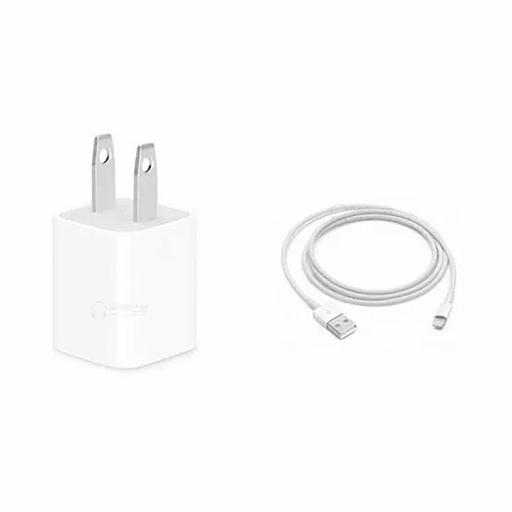 Iphone Usb 5W Power Adaptor US Pin With Lightning to Usb Cable