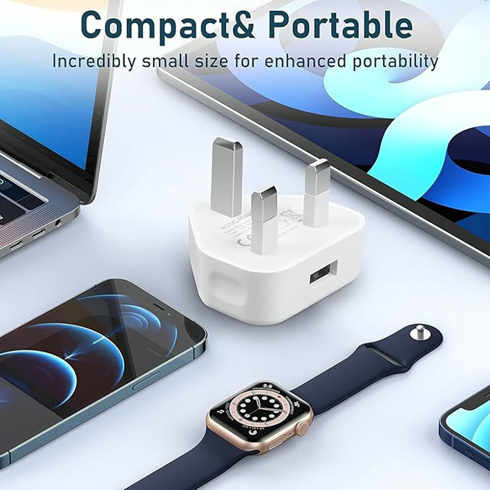 Iphone Usb 5W Power Adaptor UK Pin