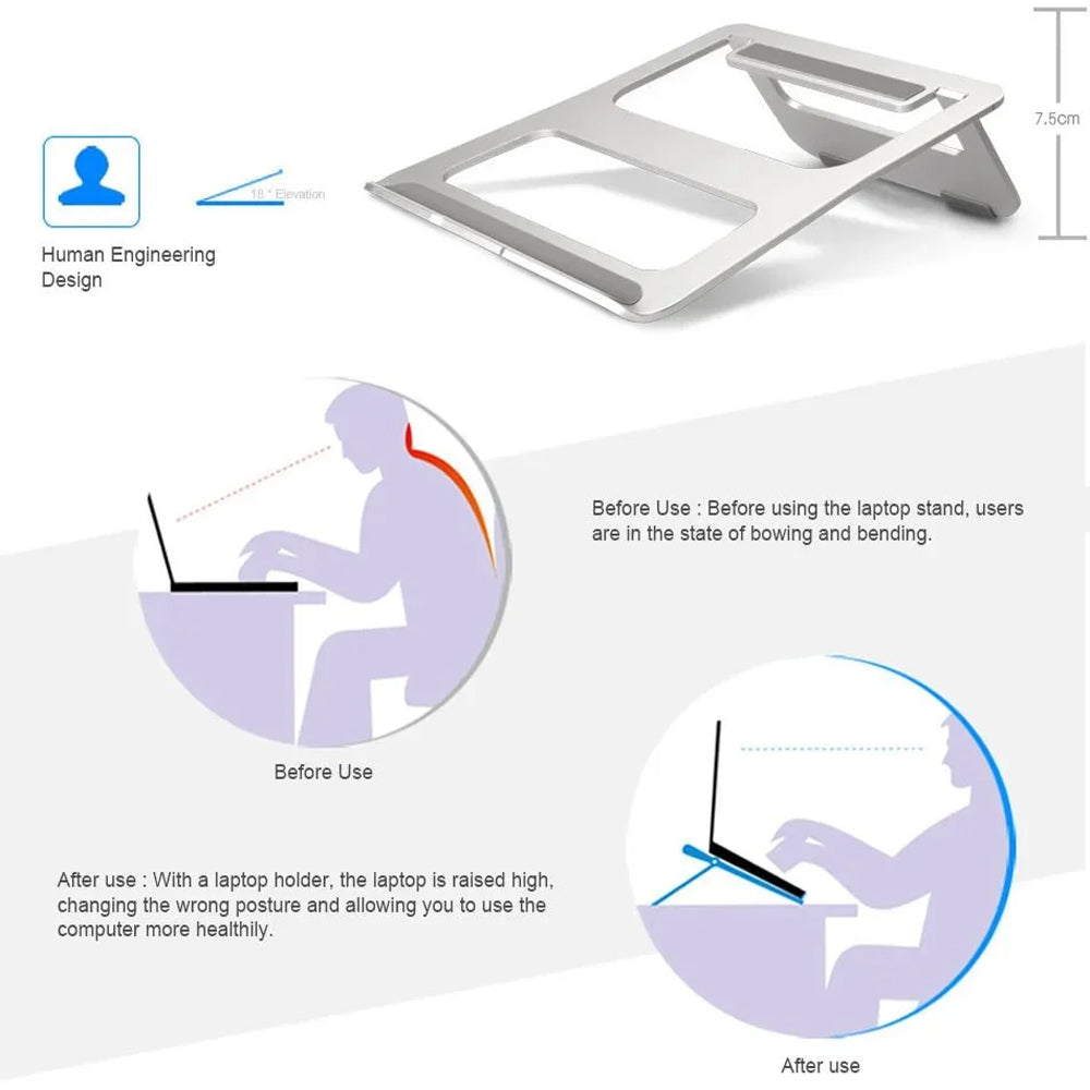 ALUMINUM ALLOY TABLET HOLDER FOR LAPTOP STAND