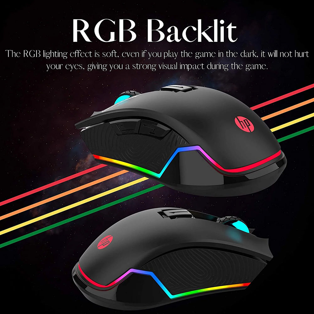 HP G360 DPI 6200 6 BUTTONS RGB WIRED GAMING MOUSE