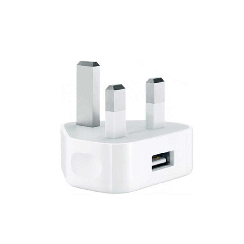 Iphone Usb 5W Power Adaptor UK Pin With Lightning to Usb Cable