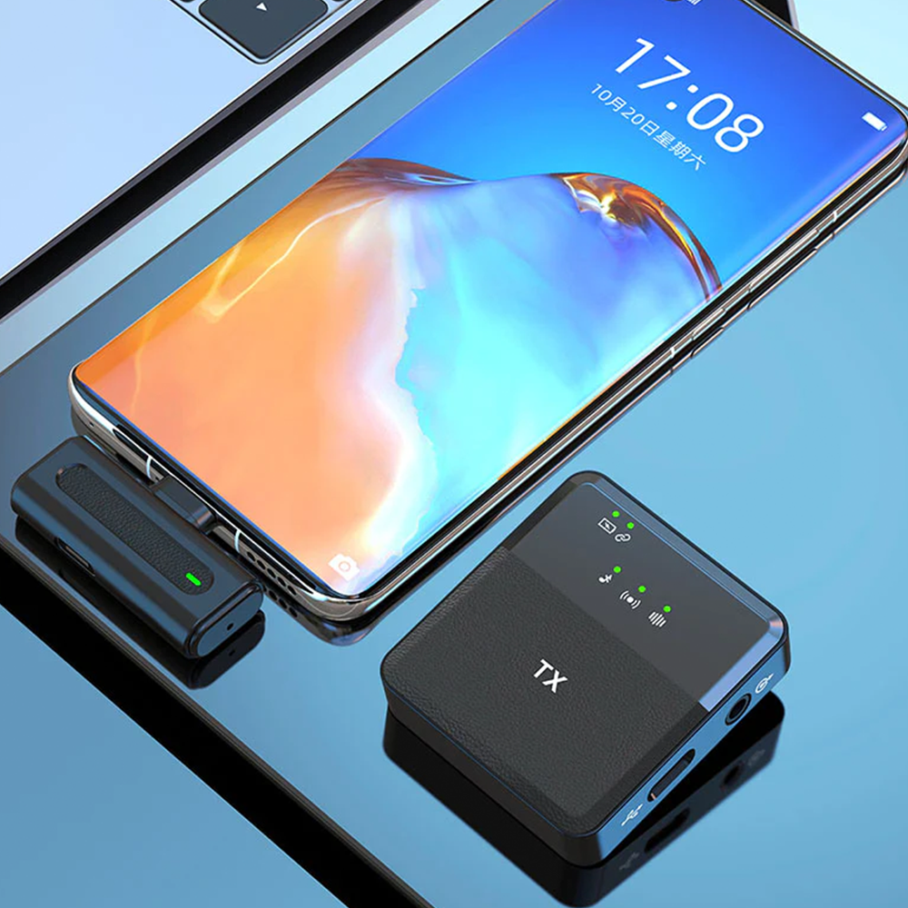 SX8 TYPE-C SINGLE PROFESSIONAL LAVALIER WIRELESS MICROPHONE FOR INTERVIEW, VLOG, LIVE MIC NOISE REDUCTION