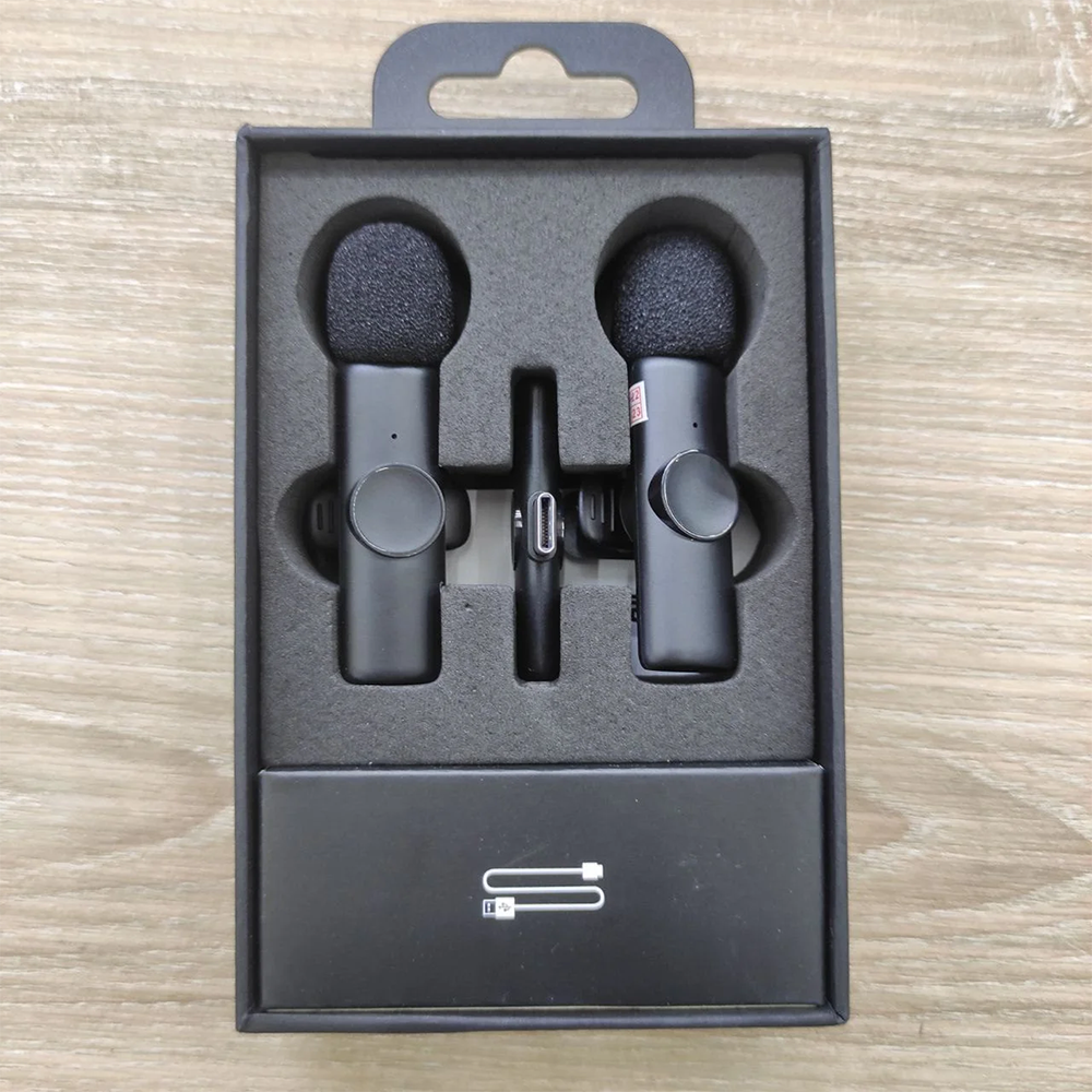 K11 2 IN 1 Collar Wireless Microphone Iphone/Android & Type C Supported