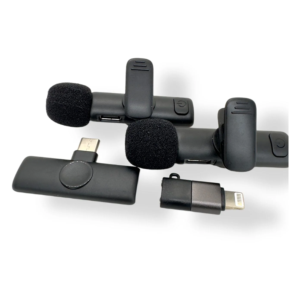 K11 2 IN 1 Collar Wireless Microphone Iphone/Android & Type C Supported