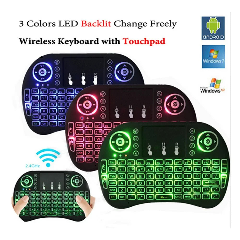 SPEEDX RF 500 MINI TOUCH PAD WIRELESS WITH BACKLIGHT KEYBOARD MOUSE