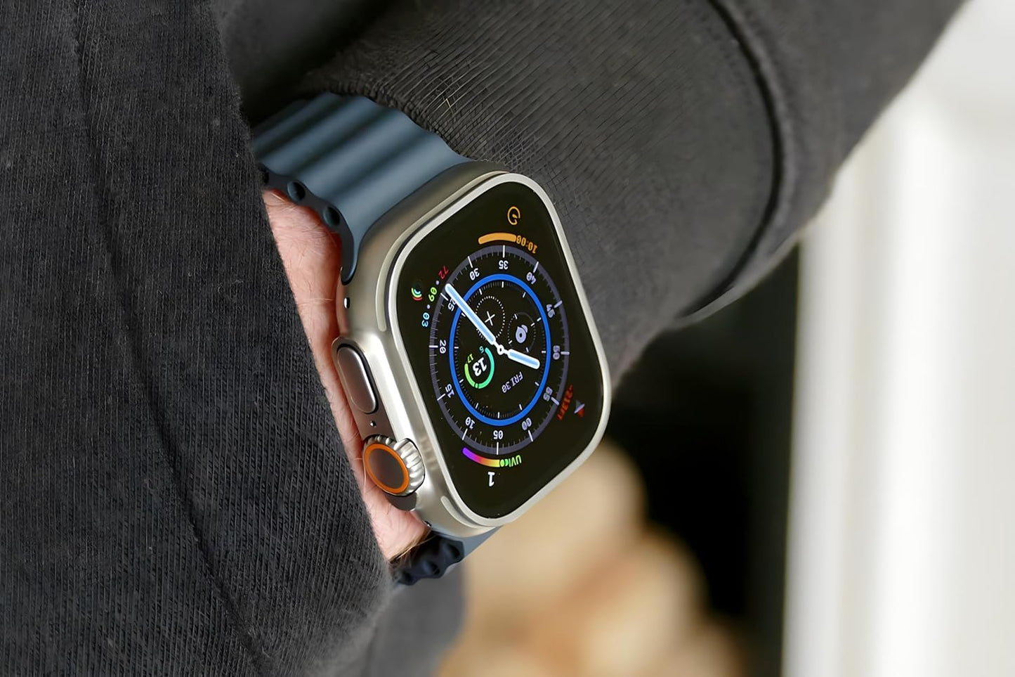 S9 ULTRA 49MM (3 STRAPS) SMART WATCH SERIES 9 WITH Metal Milanese Strap BLUETOOTH VOICE CALL 2.2 INCH HD SCREEN WITH FITPRO APP BLACK