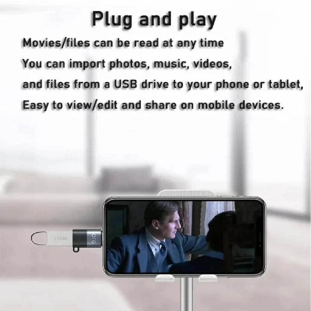 Usb-C To Lightning Otg Audio Adapter For Mic & Phone