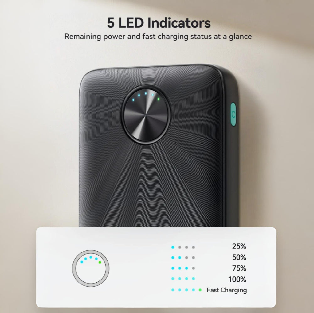 JOYROOM JR-PBF15 22.5W LED Fast Charging Power Bank 10000mAh