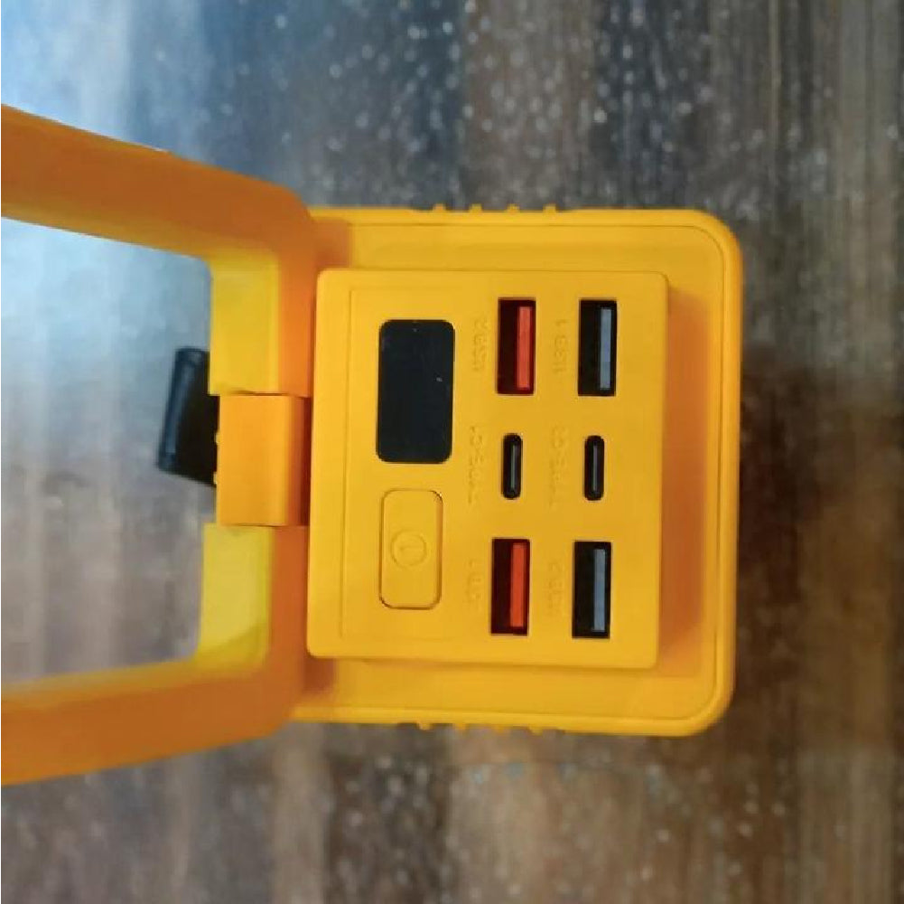 FAXITE Y50 50000MAH 22.5W FAST CHARGING PORTABLE POWER BANK WITH LED LIGHT YELLOW