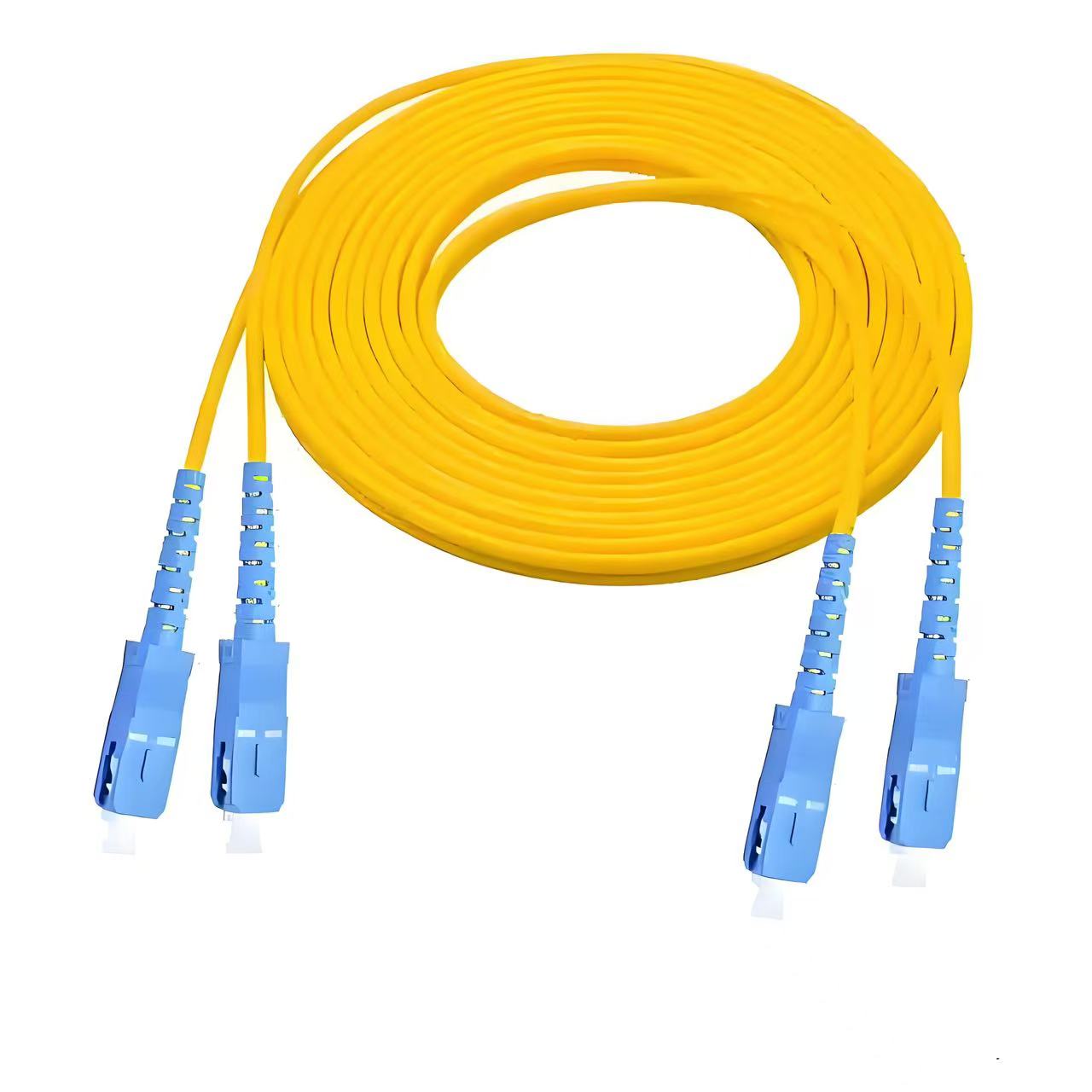 FIBER PATCHCORD SC/UPC SM DUPLEX DUAL CORE OPTICAL CABLE 3M
