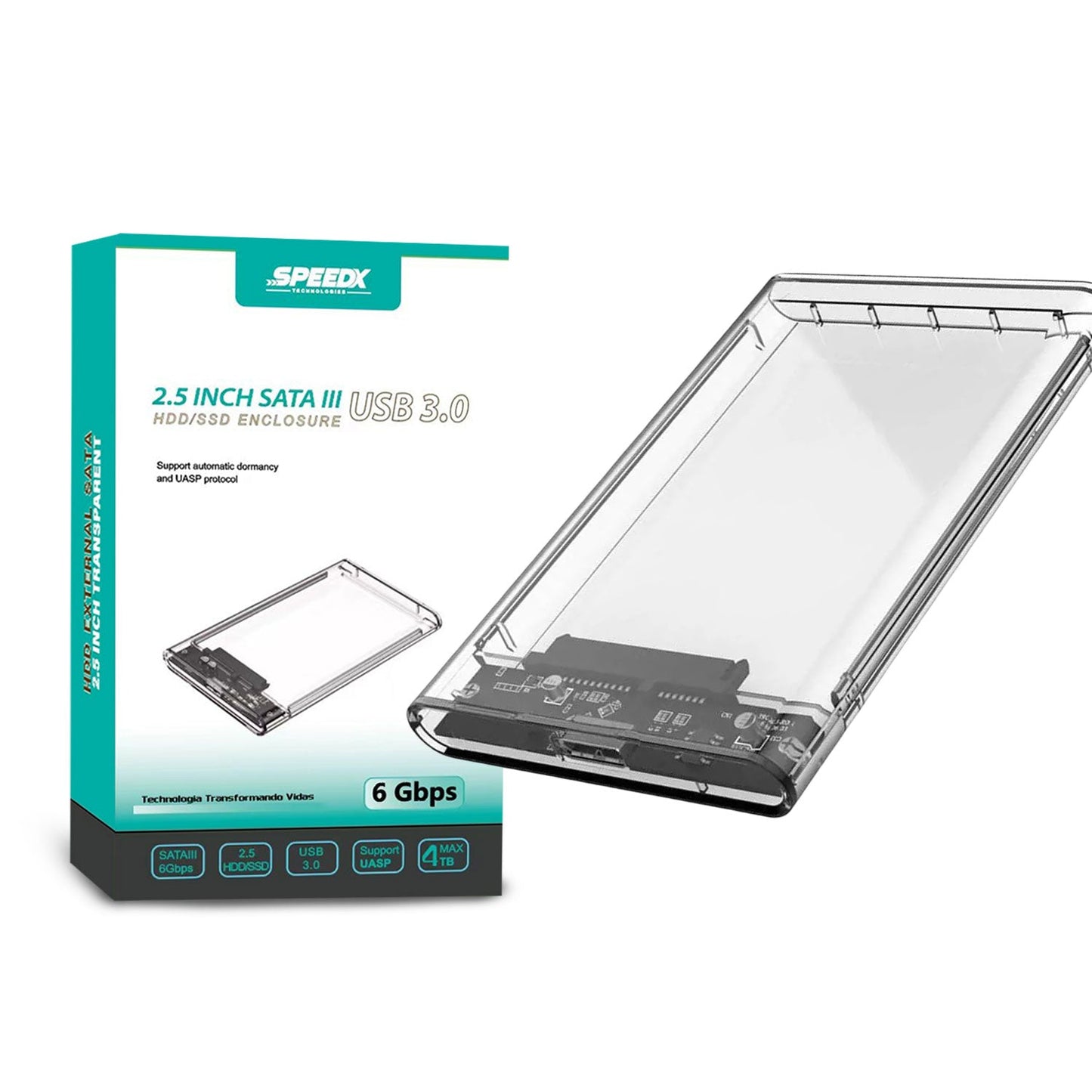 SPEEDX HD-2025U3 HDD CRYSTAL CASE 2.5 INCH 3.0