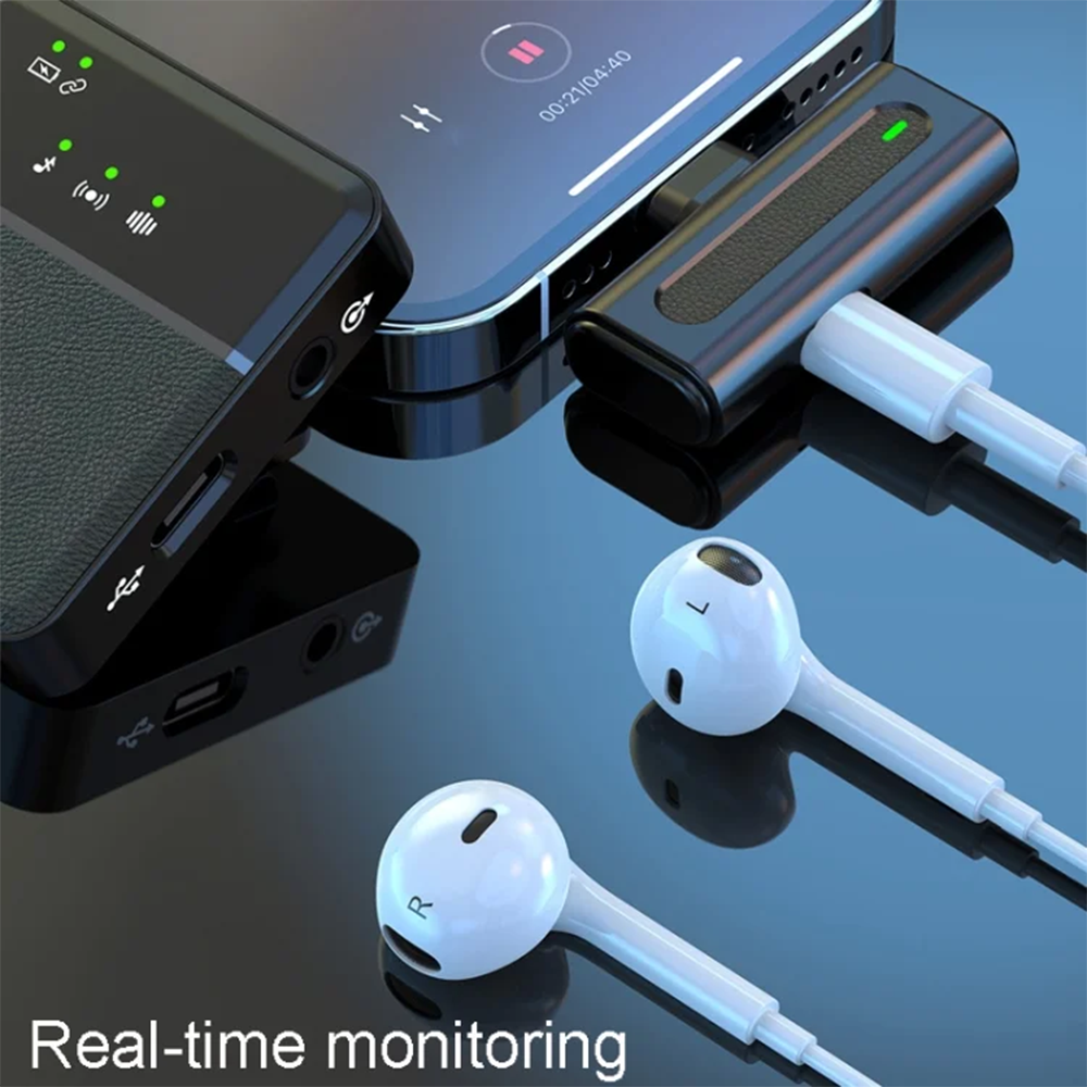 SX8 TYPE-C SINGLE PROFESSIONAL LAVALIER WIRELESS MICROPHONE FOR INTERVIEW, VLOG, LIVE MIC NOISE REDUCTION