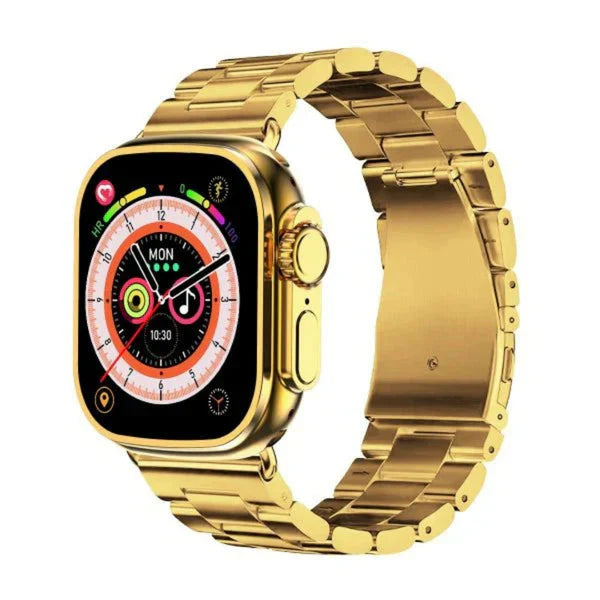 C9 Ultra Max Gold Edition Color Smartwatch 2.1 Inch Screen WITH Hryfine APP