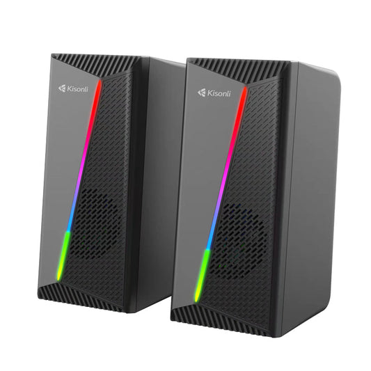 KISONLI X30 GAMING USB 2.0 SPEAKER WITH RGB LIGHT