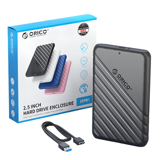 ORICO 25PW1-U3 2.5 INCH USB 3.0 MICRO-B HARD DRIVE ENCLOSURE